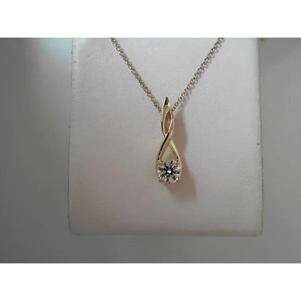14K Yellow Gold Diamond Pendant Tennies Jewelry Appleton, WI
