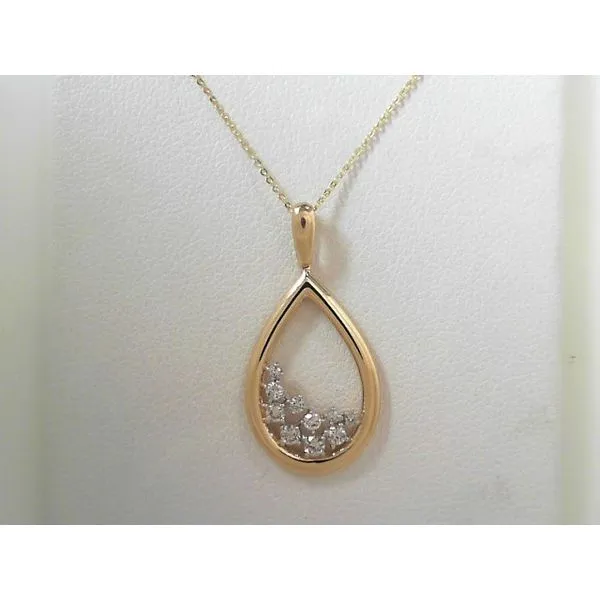 Yellow 10 Karat Diamond Pendant Tennies Jewelry Appleton, WI