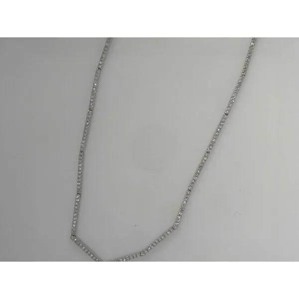 14K White Gold Diamond Necklace Tennies Jewelry Appleton, WI