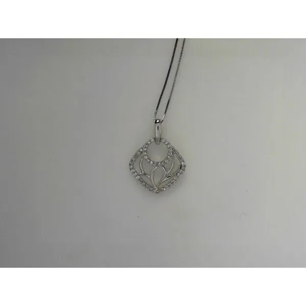 14K White Gold Diamond Necklace Tennies Jewelry Appleton, WI