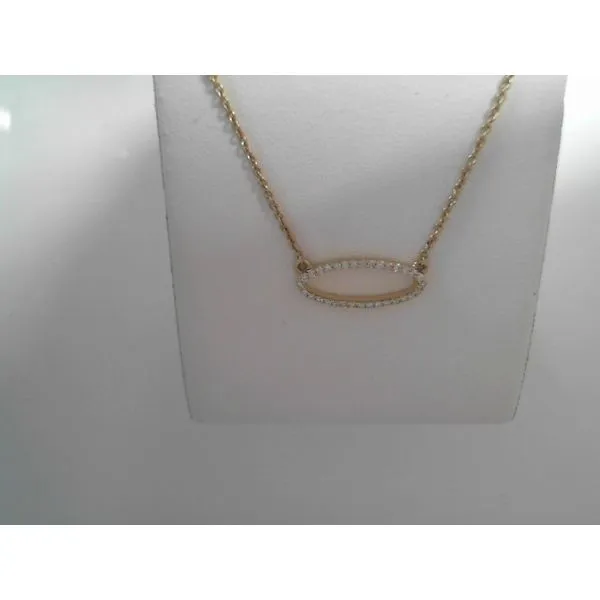 14K Yellow Gold Diamond Necklace Tennies Jewelry Appleton, WI