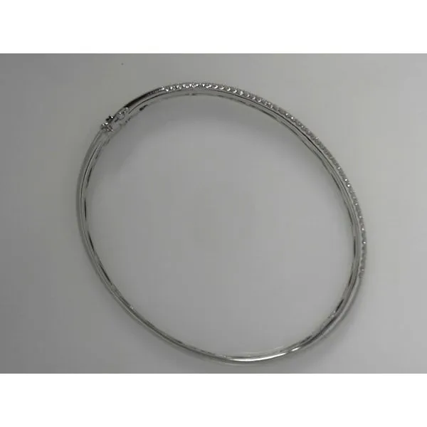 14K White Diamond Cuff Bracelet Tennies Jewelry Appleton, WI