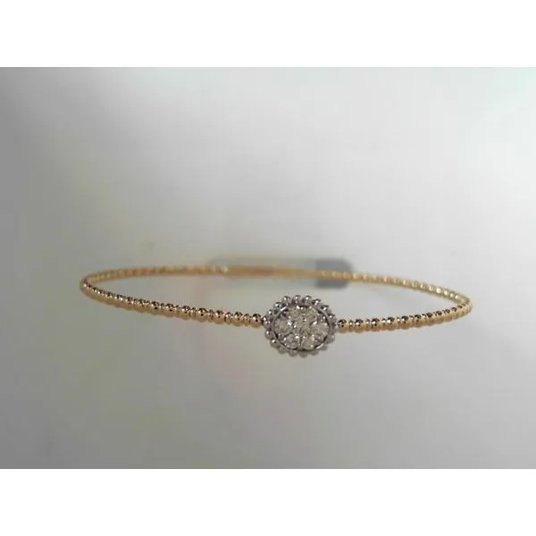 Yellow 14 Karat Flex Bangle Diamond Bracelet Tennies Jewelry Appleton, WI
