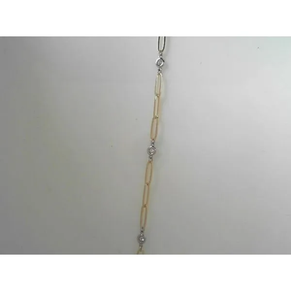14K Yellow and White Gold Diamond Bracelet Tennies Jewelry Appleton, WI