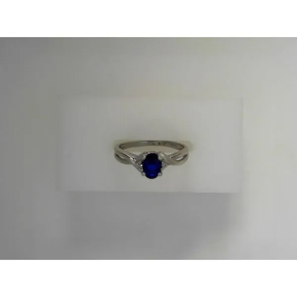 Sterling Silver Created Sapphire Ring Tennies Jewelry Appleton, WI