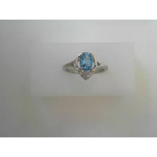 Silver Blue Topaz Fashion Ring Tennies Jewelry Appleton, WI