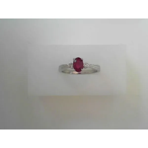 White Gold Ruby Fashion Ring Tennies Jewelry Appleton, WI