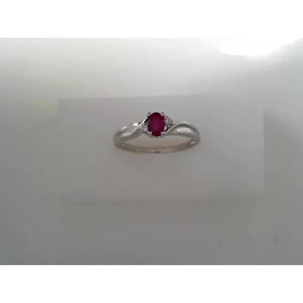 14K White Gold Ruby Fashion Ring Tennies Jewelry Appleton, WI