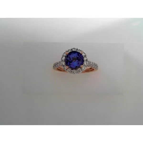 Rose Gold Tanzanite Diamond Ring Tennies Jewelry Appleton, WI