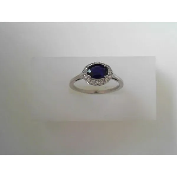 Sapphire and Diamond Fashion Ring in 14K White Gold Tennies Jewelry Appleton, WI