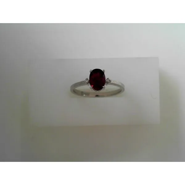 Ruby and Diamond Fashion Ring in 10K White Gold Tennies Jewelry Appleton, WI