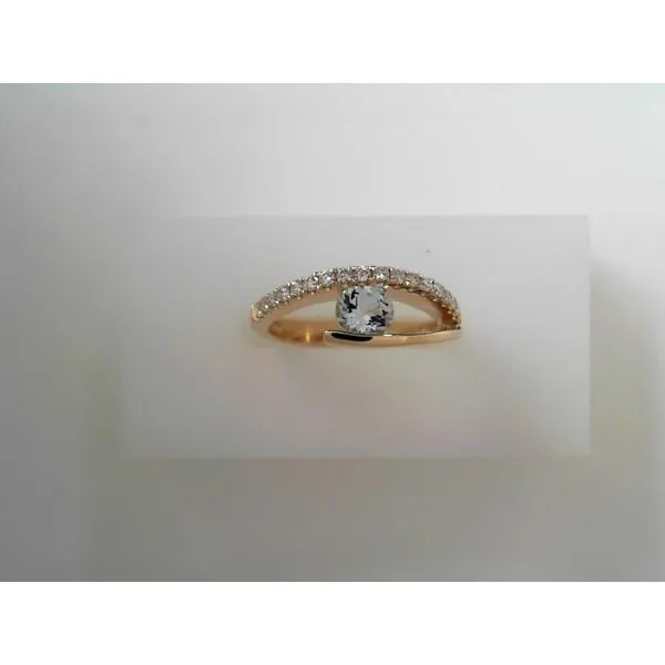Aquamarine and Diamond Fashion Ring in 14K Yellow Gold Tennies Jewelry Appleton, WI