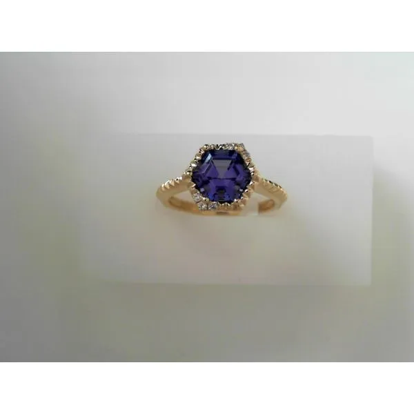 Tanzanite and Diamond Fashion Ring in 14K Yellow Gold Tennies Jewelry Appleton, WI