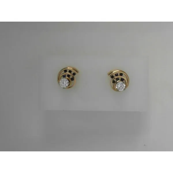 Sapphire Earring Jackets in 14K Yellow Gold Tennies Jewelry Appleton, WI