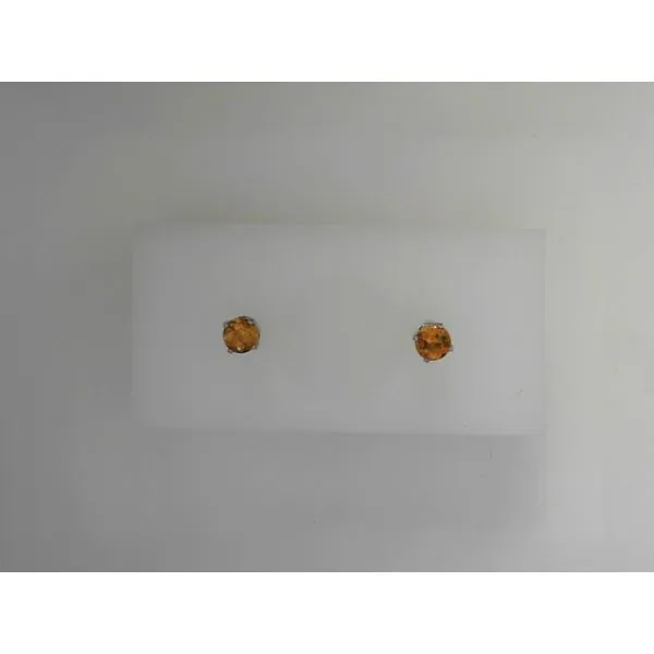 Citrine Stud Earrings in 14K Gold Tennies Jewelry Appleton, WI