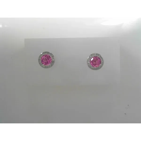 Lab Pink Sapphire Stud Earrings Tennies Jewelry Appleton, WI