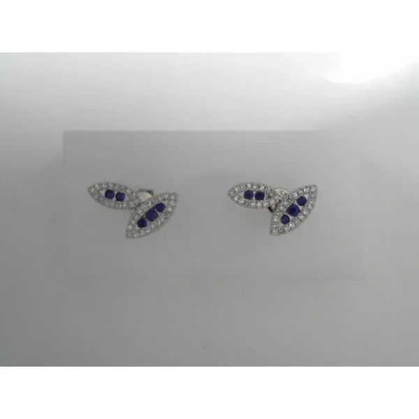 Diamond and Sapphire Stud Earrings Tennies Jewelry Appleton, WI