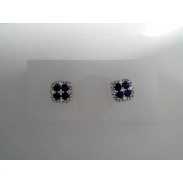 Diamond and Sapphire Stud Earrings Tennies Jewelry Appleton, WI