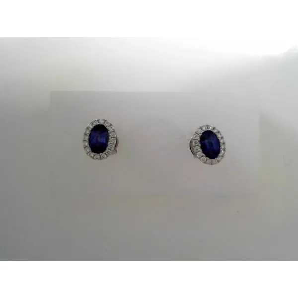 Diamond and Sapphire Stud Earrings Tennies Jewelry Appleton, WI