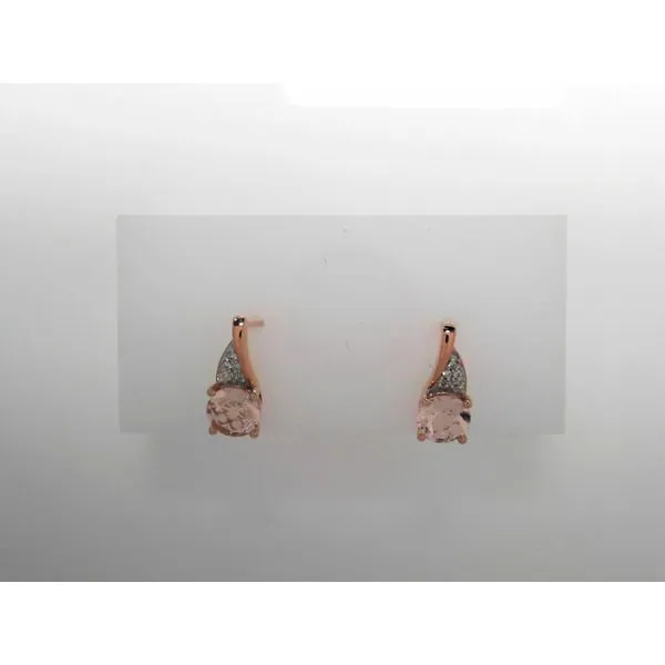 Rose Gold Morganite Stud Earrings Tennies Jewelry Appleton, WI