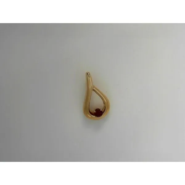 14Kt Yellow Gold Garnet Gemstone Pendant Tennies Jewelry Appleton, WI