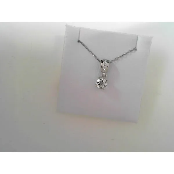 White Topaz and Diamond Pendant Tennies Jewelry Appleton, WI