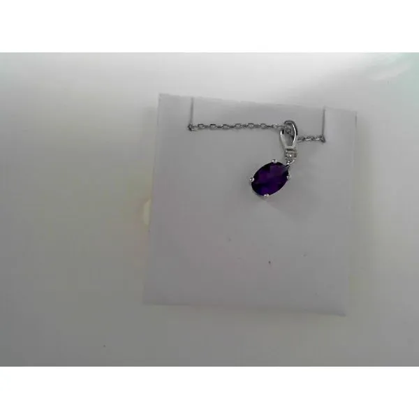 Amethyst and Diamond Gemstone Pendant Tennies Jewelry Appleton, WI