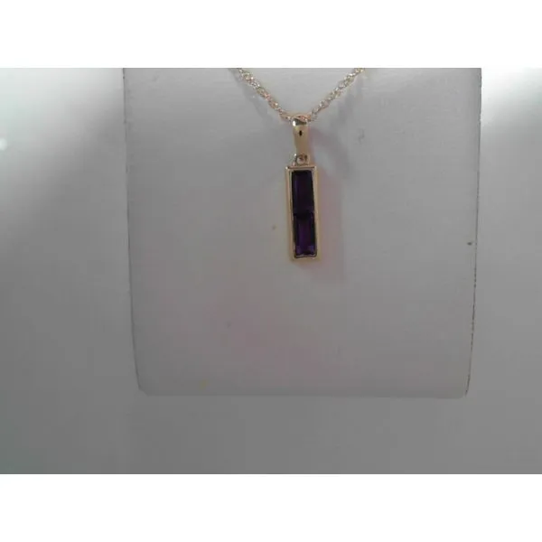 14K Yellow Gold Amethyst Pendant Tennies Jewelry Appleton, WI