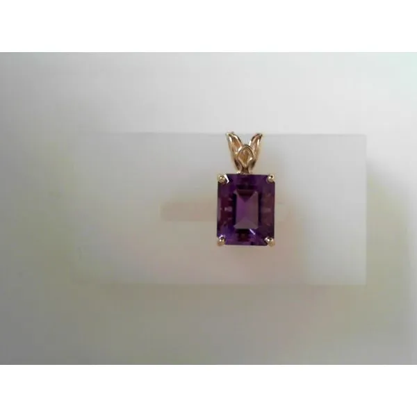 Amethyst Yellow Gold Pendant Tennies Jewelry Appleton, WI