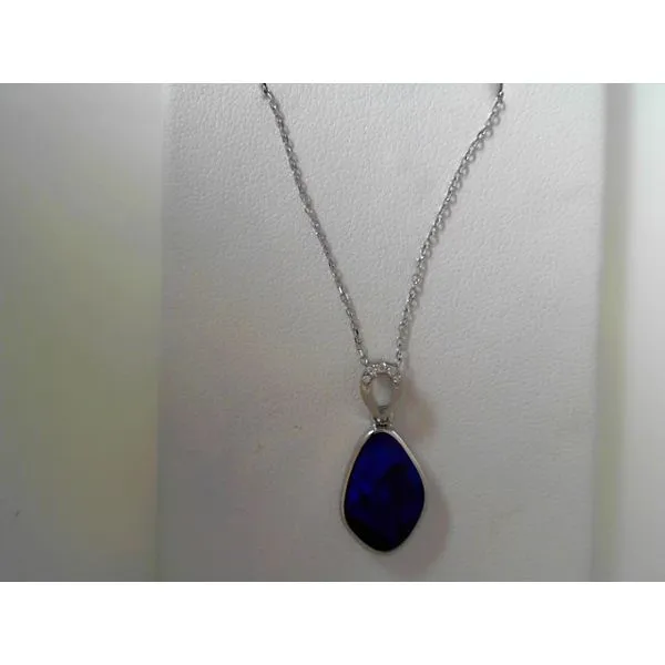 Opal and Diamond Pendant in 14K White Gold Tennies Jewelry Appleton, WI