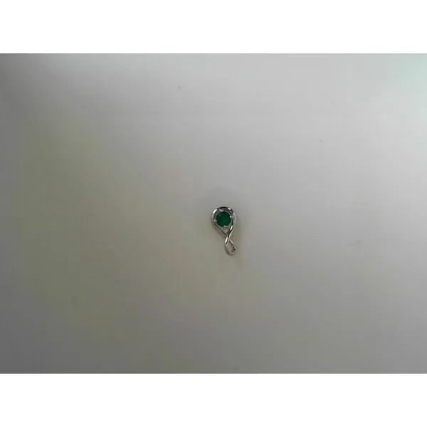 Emerald and Diamond Pendant in 14K White Gold Tennies Jewelry Appleton, WI