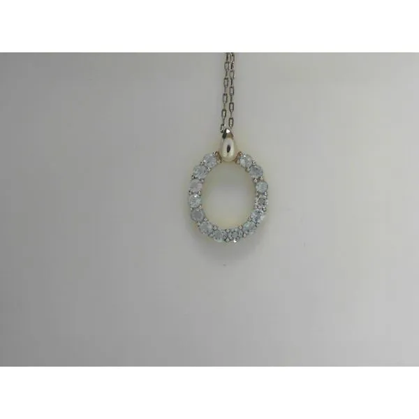 Blue Topaz Necklace in Sterling Silver Tennies Jewelry Appleton, WI