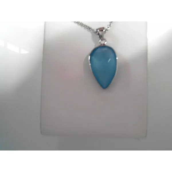 Blue Chalcedony Sterling Silver Necklace Tennies Jewelry Appleton, WI