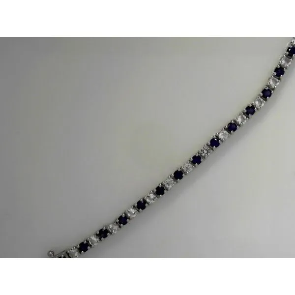 Sterling Silver Sapphire Bracelet Tennies Jewelry Appleton, WI