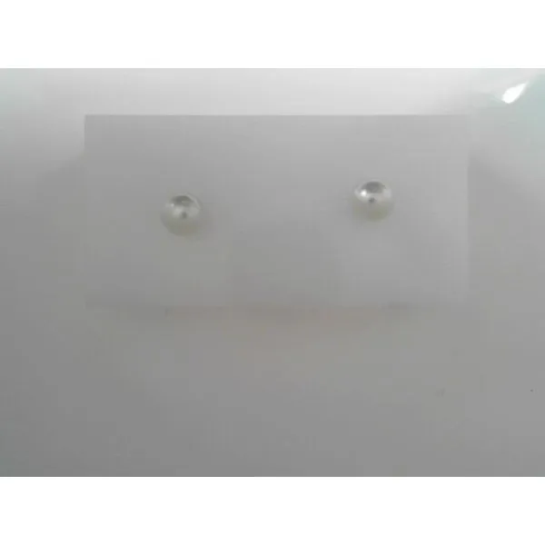 White 14 Karat Fresh Water Pearl Stud Earrings Tennies Jewelry Appleton, WI