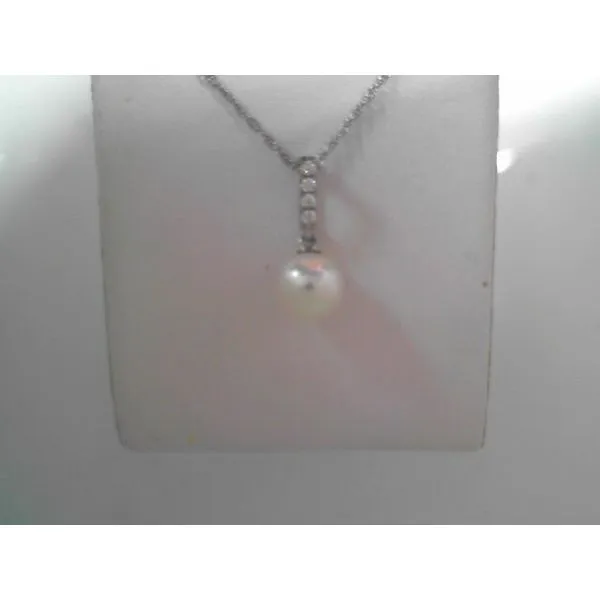14K White Gold Pearl Pendant Tennies Jewelry Appleton, WI