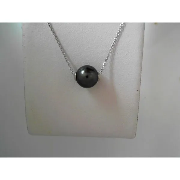 14K White Gold Pearl Slide Pendant Tennies Jewelry Appleton, WI