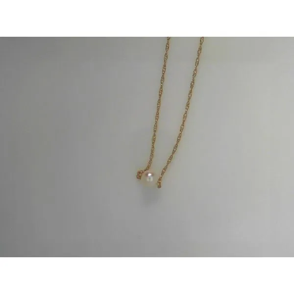 Add-a-Pearl Starter Necklace in 14K Gold Tennies Jewelry Appleton, WI