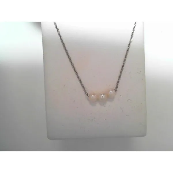 Pearl Strand Necklace in 14K White Gold Tennies Jewelry Appleton, WI