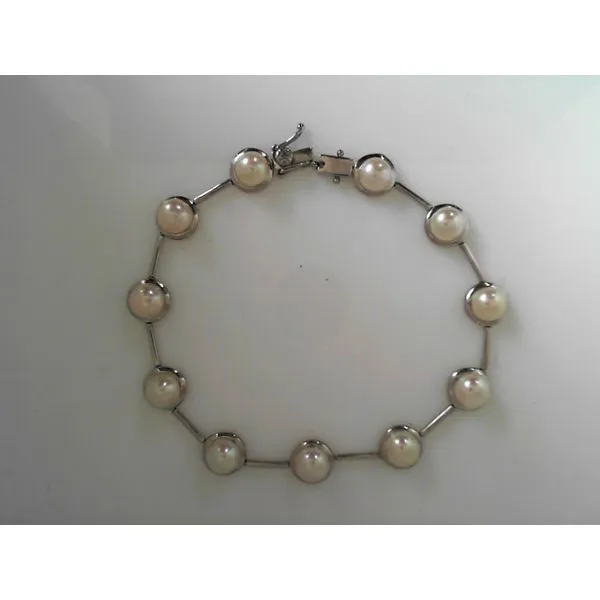 Pearl Sterling Silver Bracelet Tennies Jewelry Appleton, WI