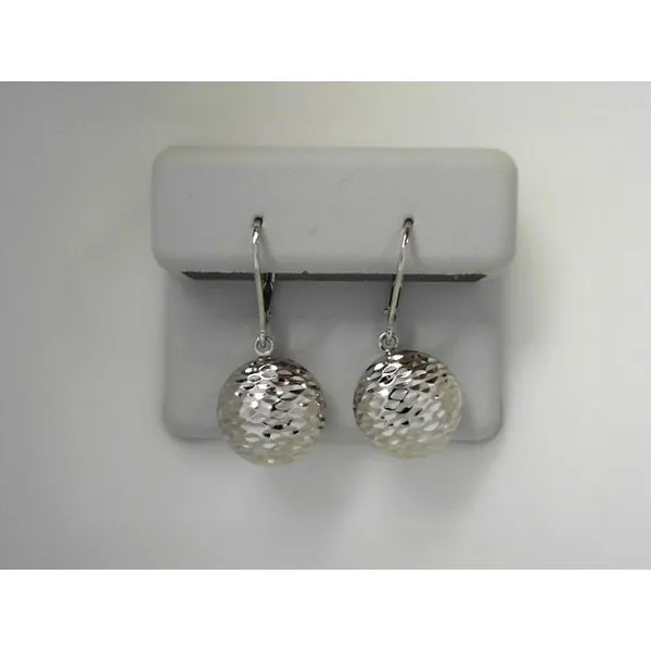 White 14 Karat Drop Earrings Tennies Jewelry Appleton, WI