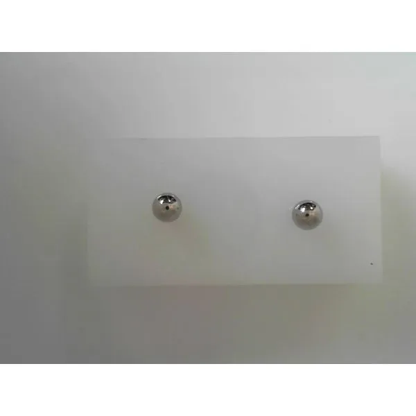 14 Karat White Gold Ball Stud Earrings Tennies Jewelry Appleton, WI