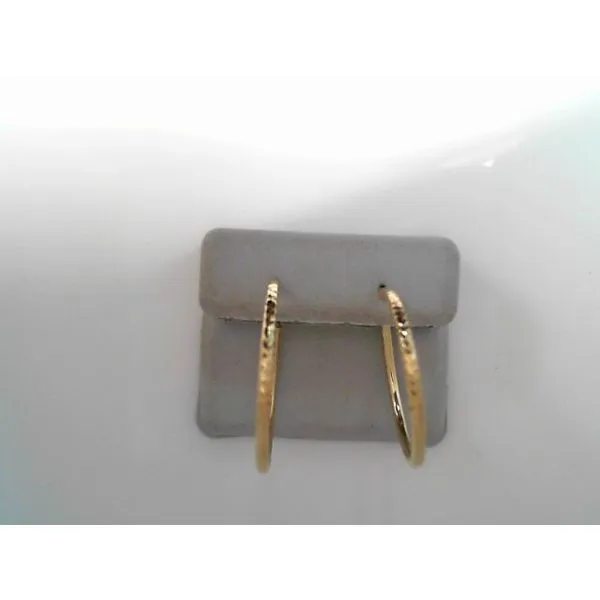 10 Karat Yellow Gold Medium Hoop Earrings Tennies Jewelry Appleton, WI