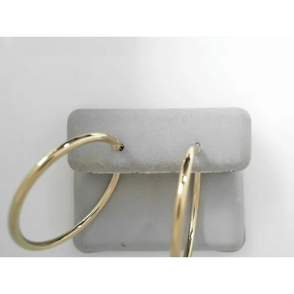 2X30mm Hoop Earrings in 14K Yellow Gold Tennies Jewelry Appleton, WI