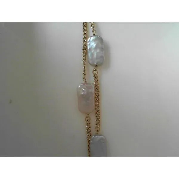 Yellow Sterling Silver Bracelet with Freshwater Pearls Tennies Jewelry Appleton, WI