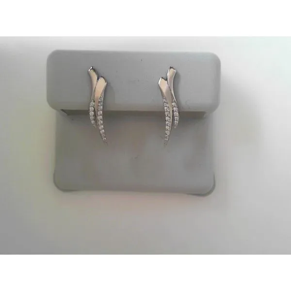 Sterling Silver Stud Earrings With CZs Tennies Jewelry Appleton, WI