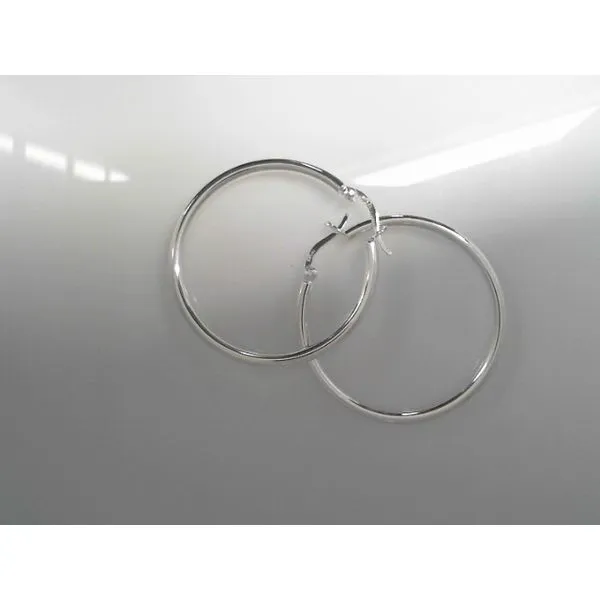 Sterling Silver Large Hoop Earrings Tennies Jewelry Appleton, WI