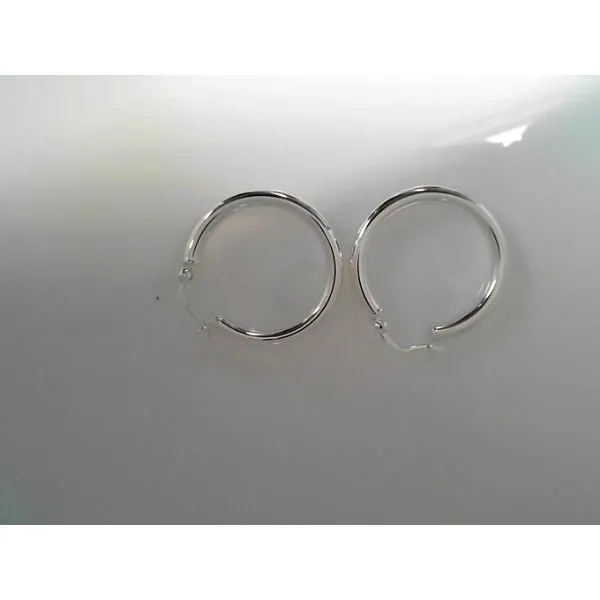 Sterling Silver Medium Hoop Earrings Tennies Jewelry Appleton, WI