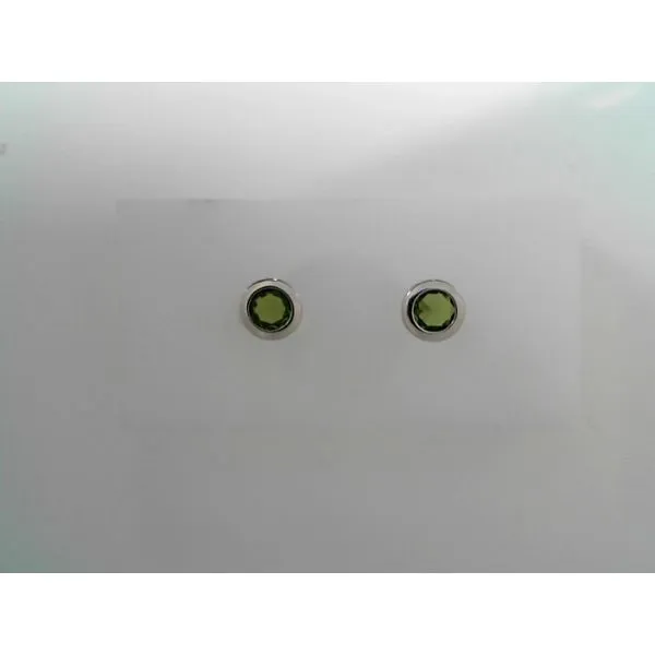 Sterling Silver Peridot CZ Stud Earrings Tennies Jewelry Appleton, WI