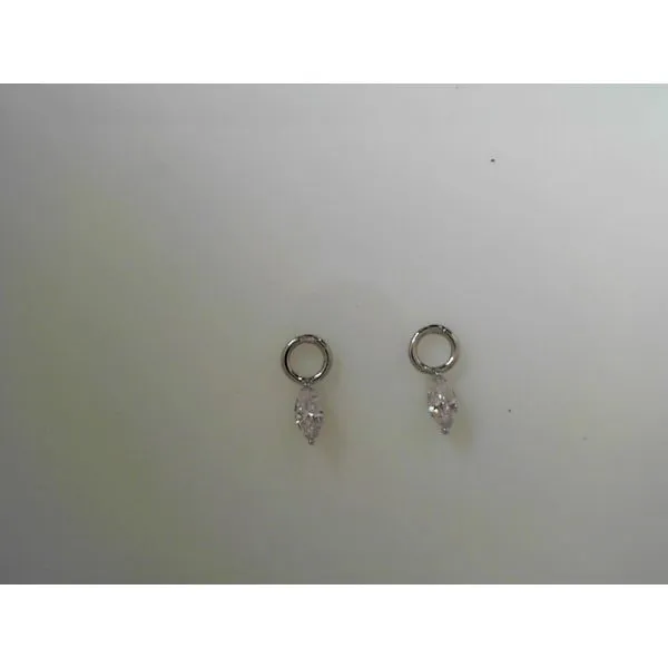 Sterling Silver Earcharm Earrings Cubic Zirconiums Tennies Jewelry Appleton, WI